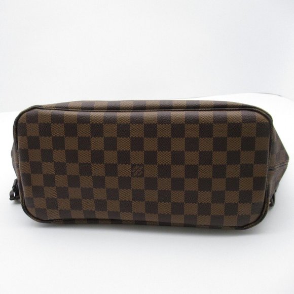 LOUIS VUITTON Neverfull MM Tote Bag Damier canvas Brown Used Women LV - Picture 4 of 9